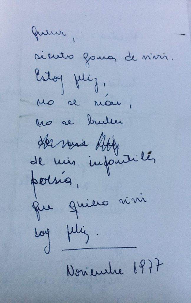 Poema manustrico de Ponce.